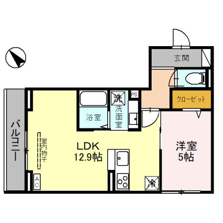 グレイシャス大宮 202号室 間取り
