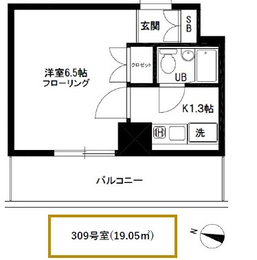 カーサ浦和 309号室 間取り