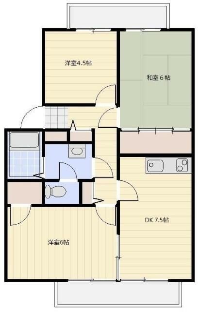 ビラージュ宮原 302号室 間取り