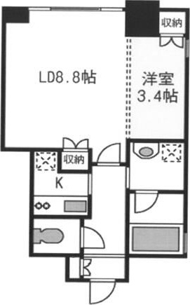 ＡＸＩＳ桜木町 705号室 間取り