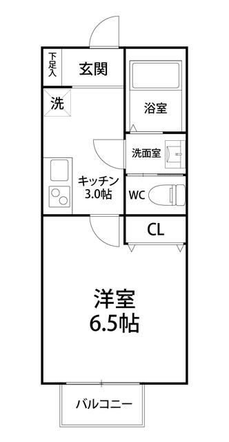 キャメル西大宮 202号室 間取り
