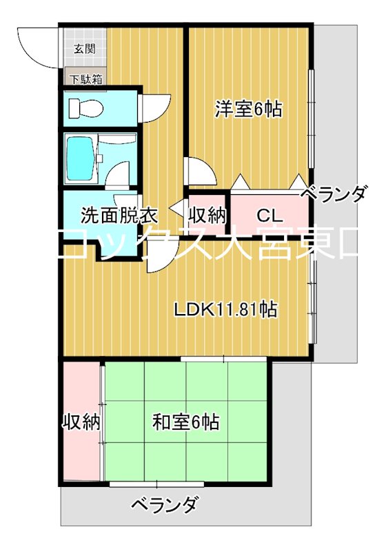 日勝堂ビル 702号室 間取り