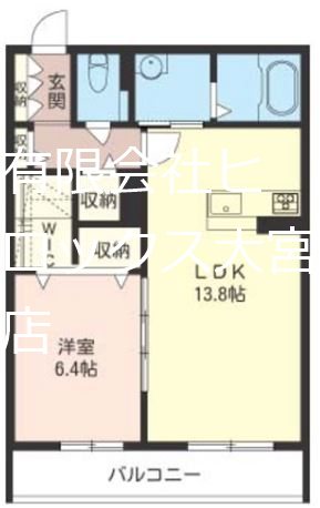 ファシーノ　FASCINO  302号室 間取り