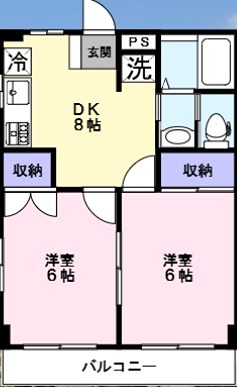 エクレール与野本町 103号室 間取り