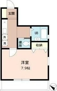 Ｂ・キャッスル 201号室 間取り