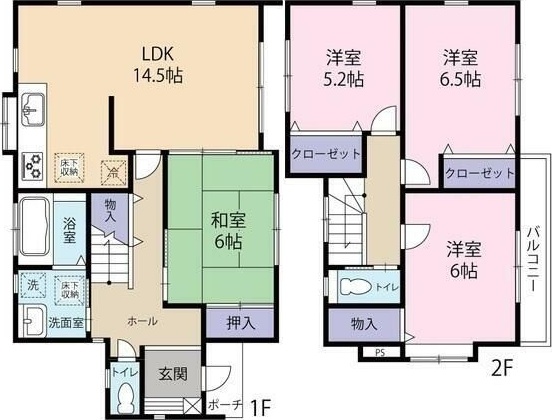 針ヶ谷４丁目戸建 間取り