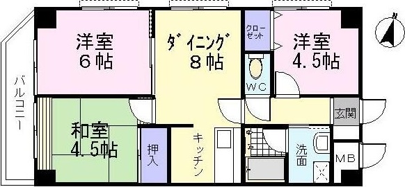 ツカサビル 302号室 間取り