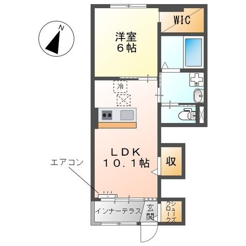 モデスト・ヴィラ 103号室 間取り