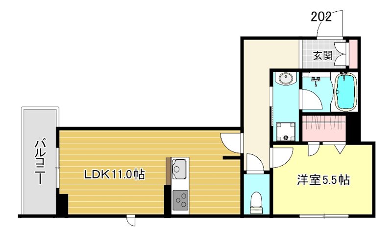 ヴィラ　ヨシダ 302号室 間取り