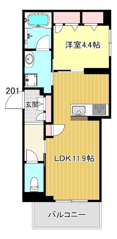 ヴィラ　ヨシダ 401号室 間取り