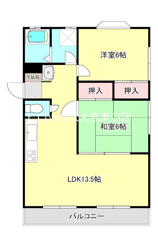 エンゼルハイツ 201号室 間取り