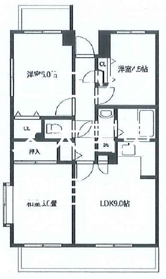 パークヒル大宮 207号室 間取り