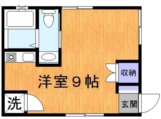 ６（シス） D号室 間取り