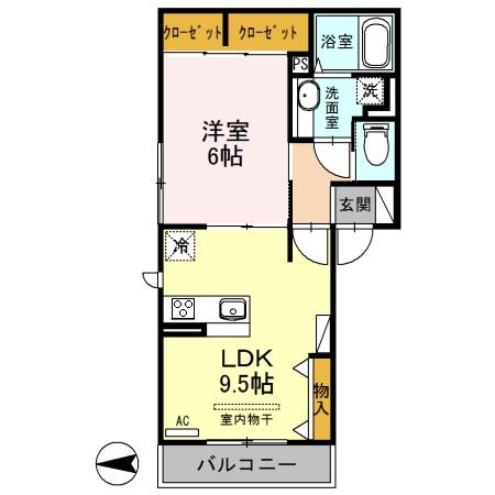 Alfieri 302号室 間取り