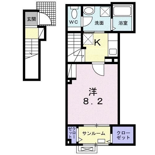アルテミシアⅡ 203号室 間取り