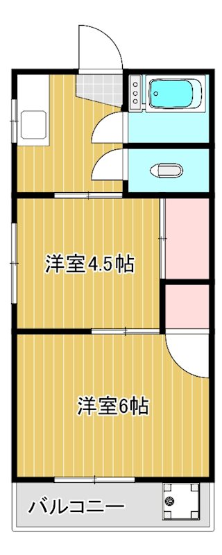 北浦和レジデンス 102号室 間取り