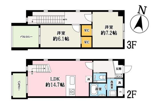 響 F号室 間取り