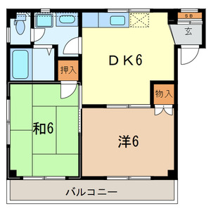 エミグランド 201号室 間取り