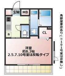 プロスペリタ大宮N 205号室 間取り