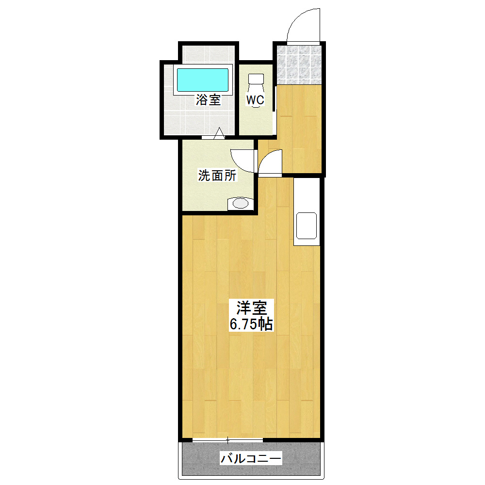 セロヴィーア大和田 202号室 間取り