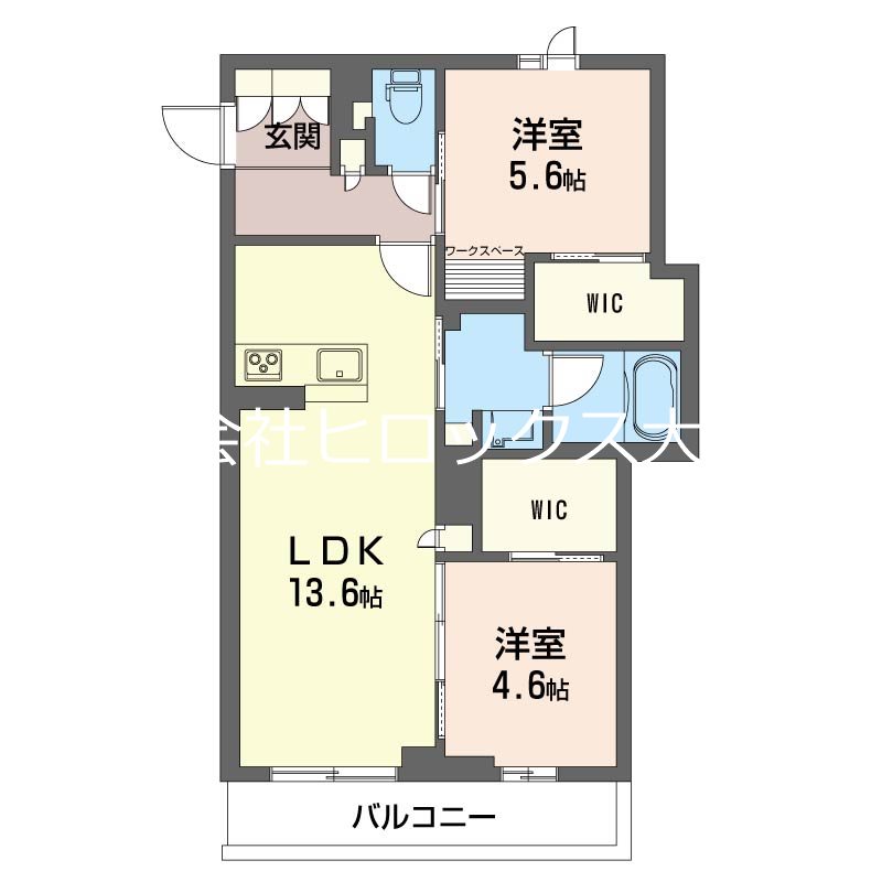 エスペランサ大宮 301号室 間取り