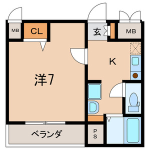 パレマロンⅡ 302号室 間取り