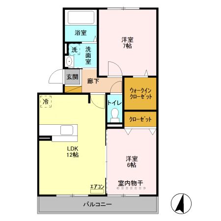 プリムヴェール　十番館 303号室 間取り