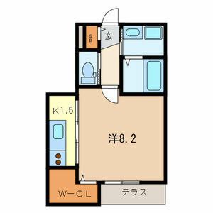 Ｅｉｋａｒｏ 102号室 間取り