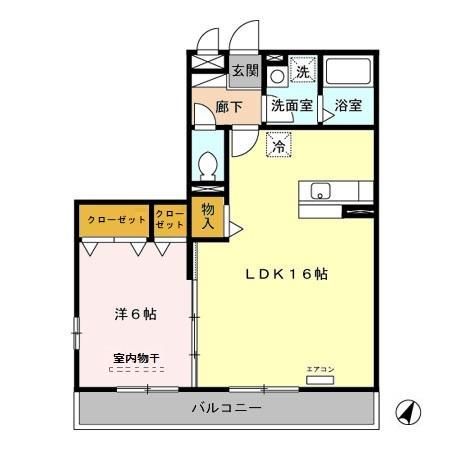 グランメールＫ 305号室 間取り