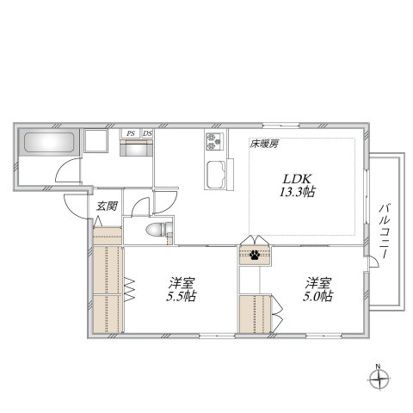 Ｓｏｒｉｓｓｏ浦和 301号室 間取り
