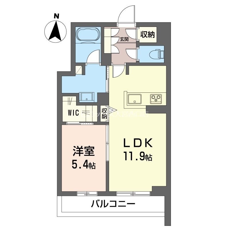 プリムローズ 103号室 間取り