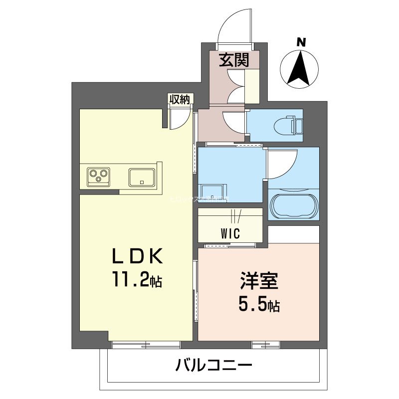 プリムローズ 105号室 間取り