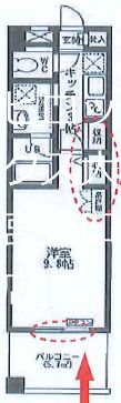 ラ・クールさいたま 606号室 間取り