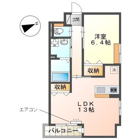 Ｉｒｉｓ（アイリス）与野本町 201号室 間取り