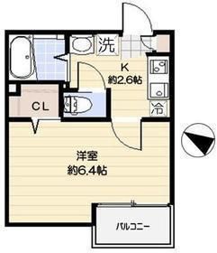 プリムス大宮 204号室 間取り