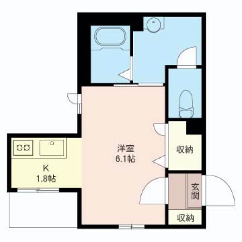 ハーランド 201号室 間取り