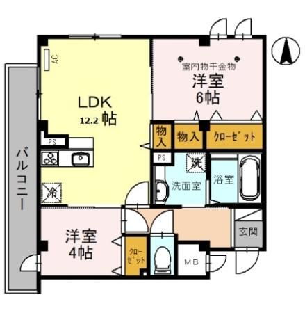 メゾン ド 常盤 402号室 間取り