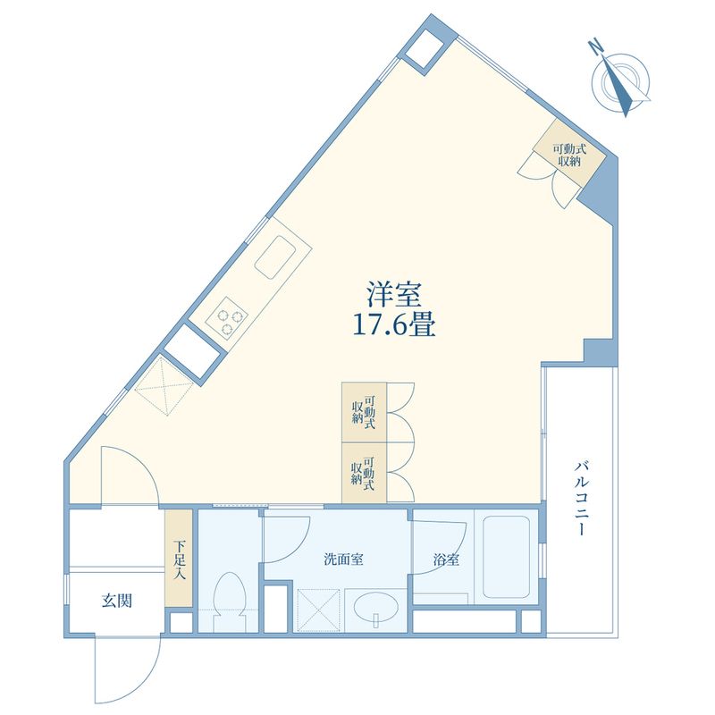 Hills East高砂 307号室 間取り