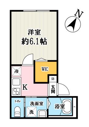 キャメル大成 103号室 間取り