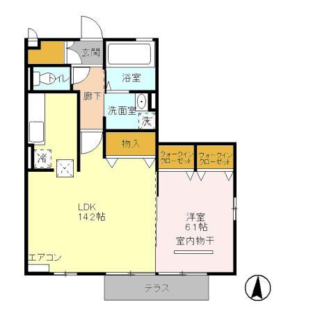 グランシャリオ　Ｅ 間取り
