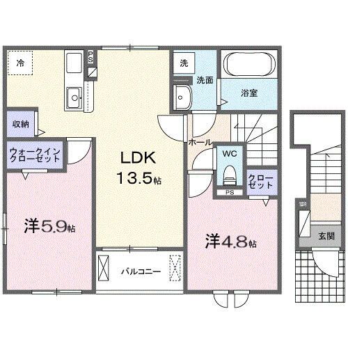 リオラ　Ⅱ 間取り