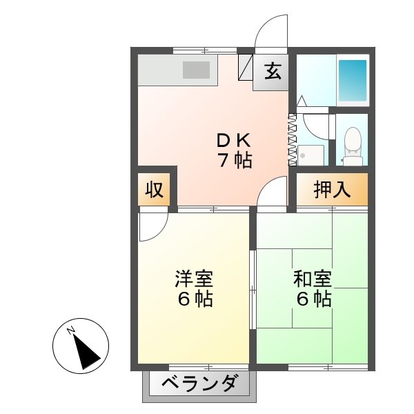 グリーンハイツ坂本 間取り