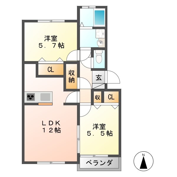 加藤ビル Ⅰ 間取り
