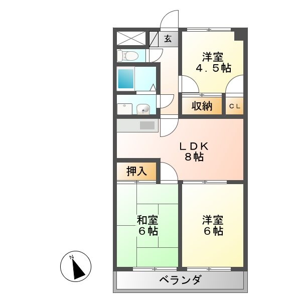 アルトラマンション中垣外 間取り