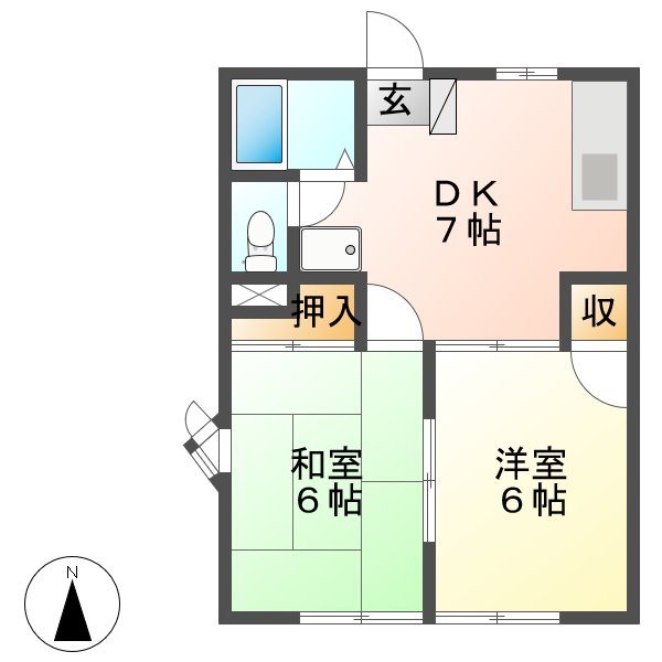 サニータウンエナF 間取り