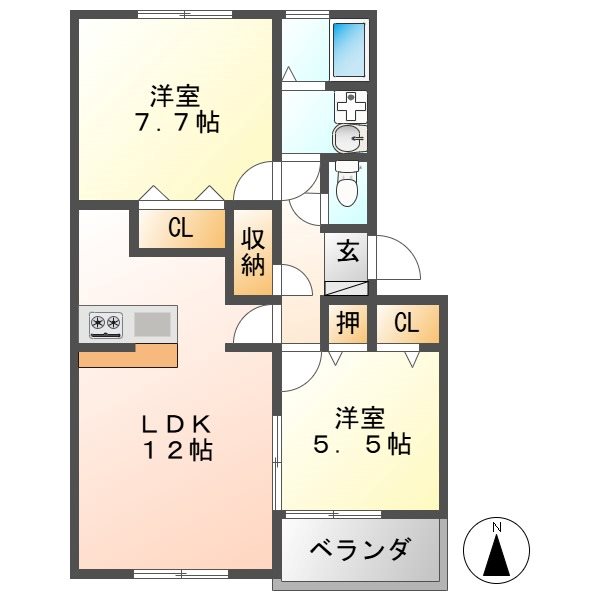 加藤ビル Ⅱ 間取り