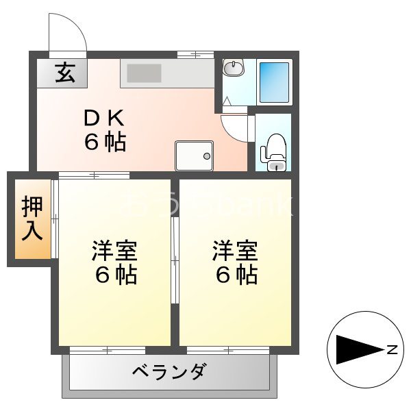 フォーブル岡田 間取り