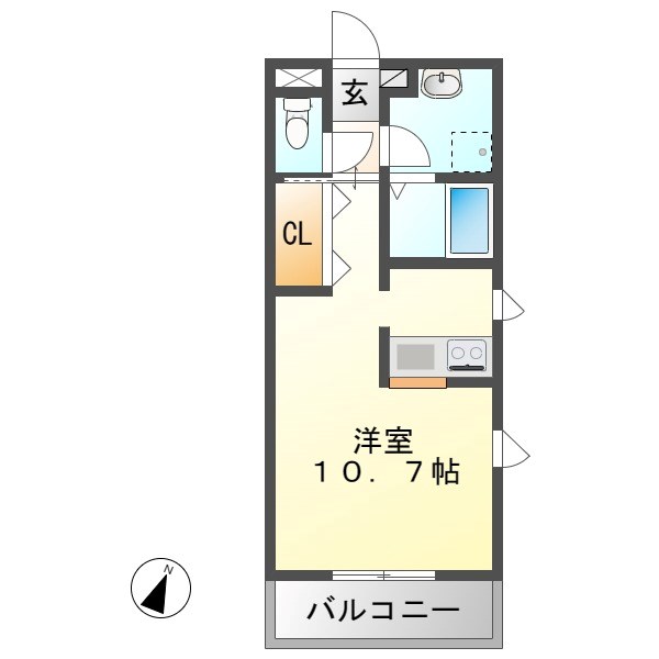 サンサンハイムⅡ 間取り