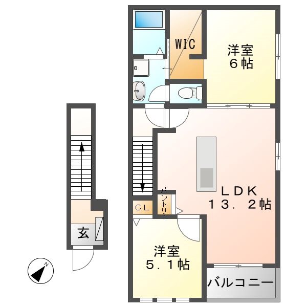 アビタシオンⅡ 間取り