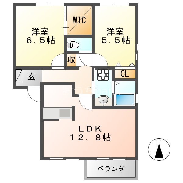 シャルムコート A 間取り